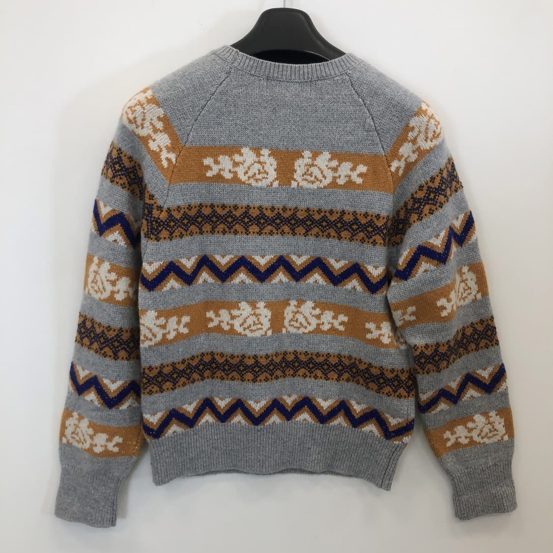 로라로라 울 블렌드 캐시미어 자카드니트 F 상품이미지4