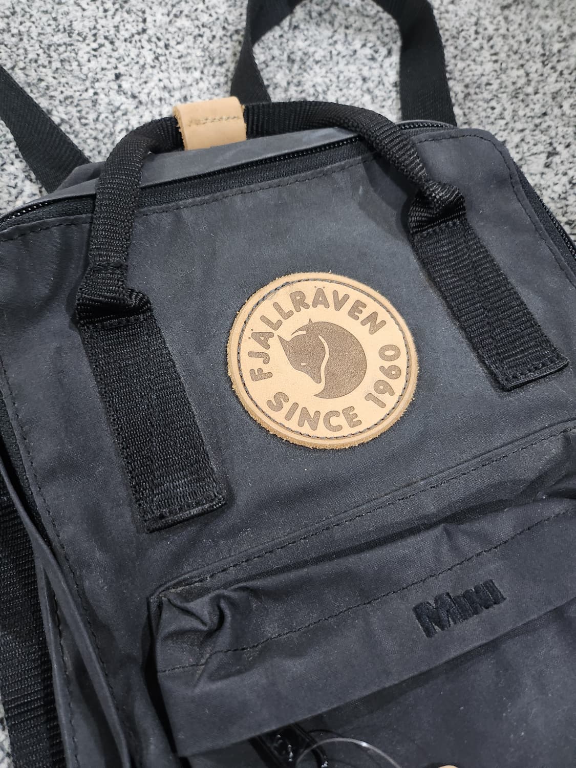 피엘라벤 칸켄 백팩 미니 (블랙/가죽로고)  상품이미지2