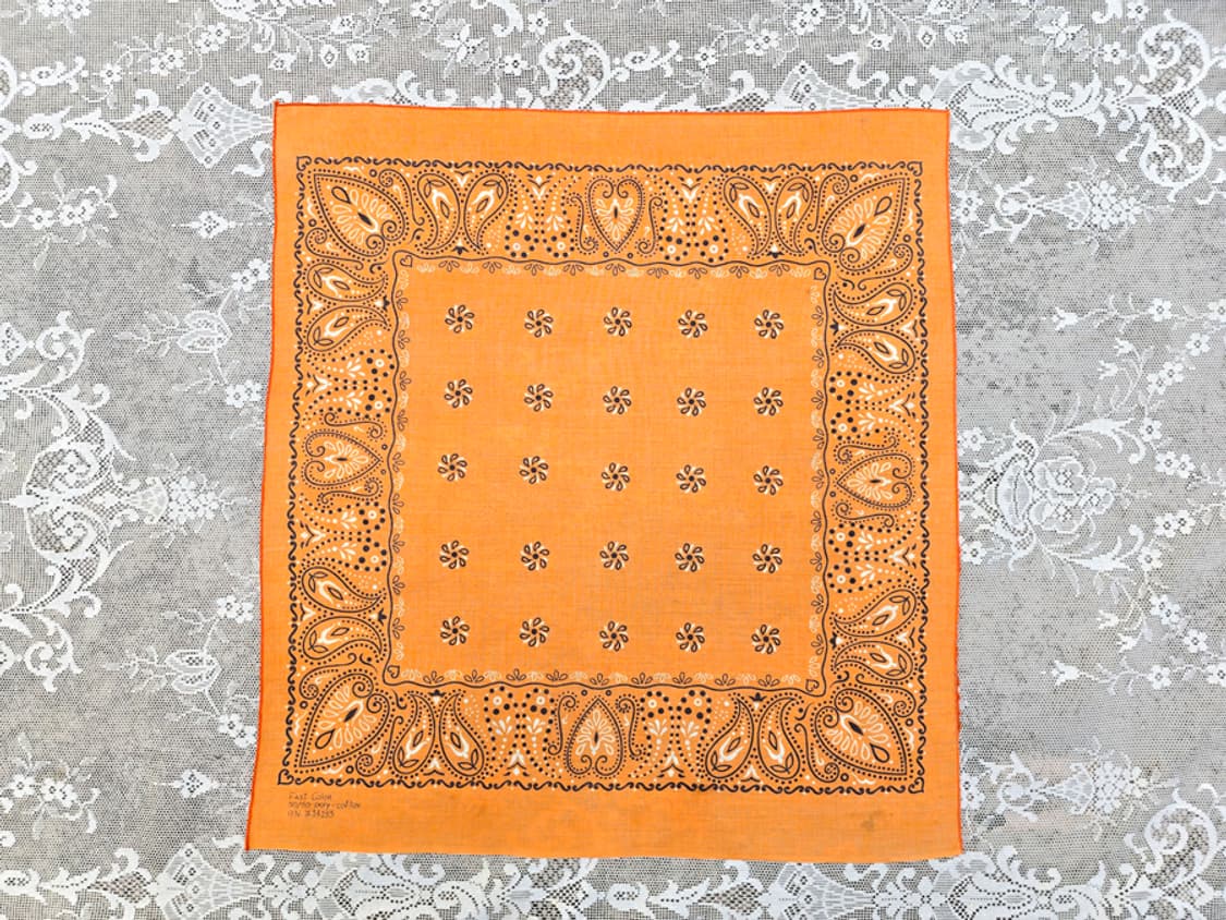 60-70s 셀비지 페이즐리 반다나 (made in usa) 상품이미지1