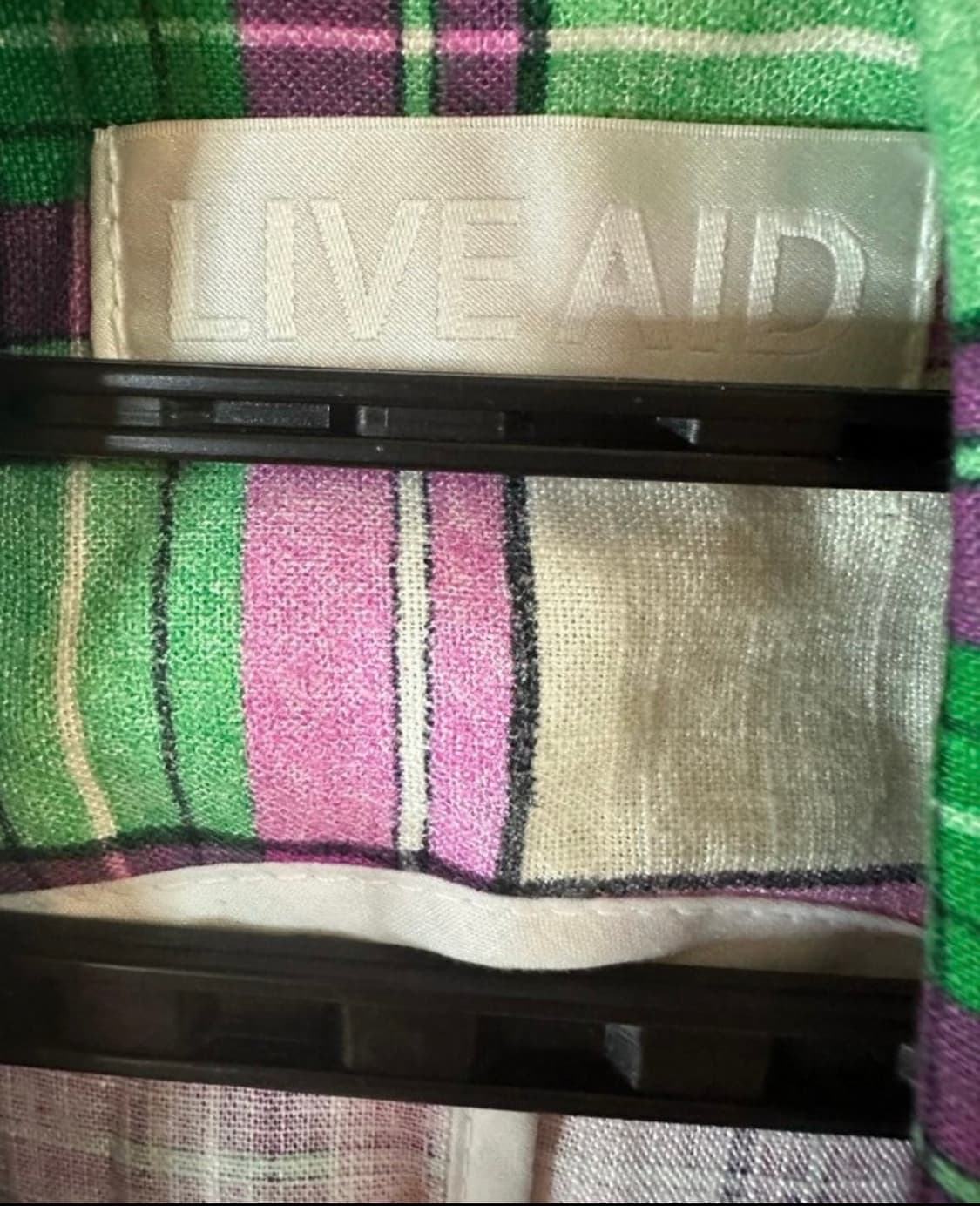 체크 반팔 오버핏린넨자켓 상품이미지7