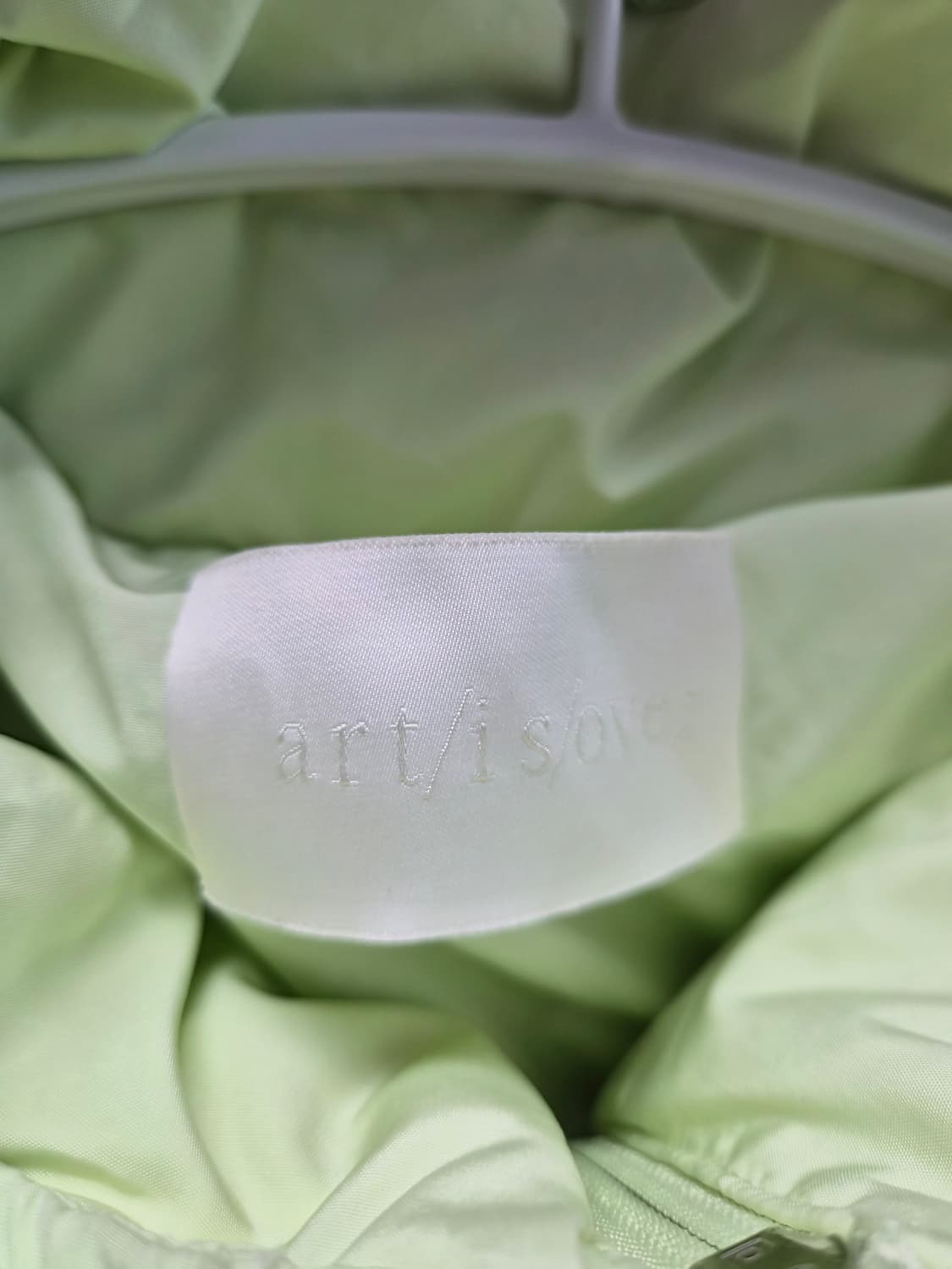 art is over 아트이즈오버 오버핏 라임푸퍼 패딩 상품이미지2