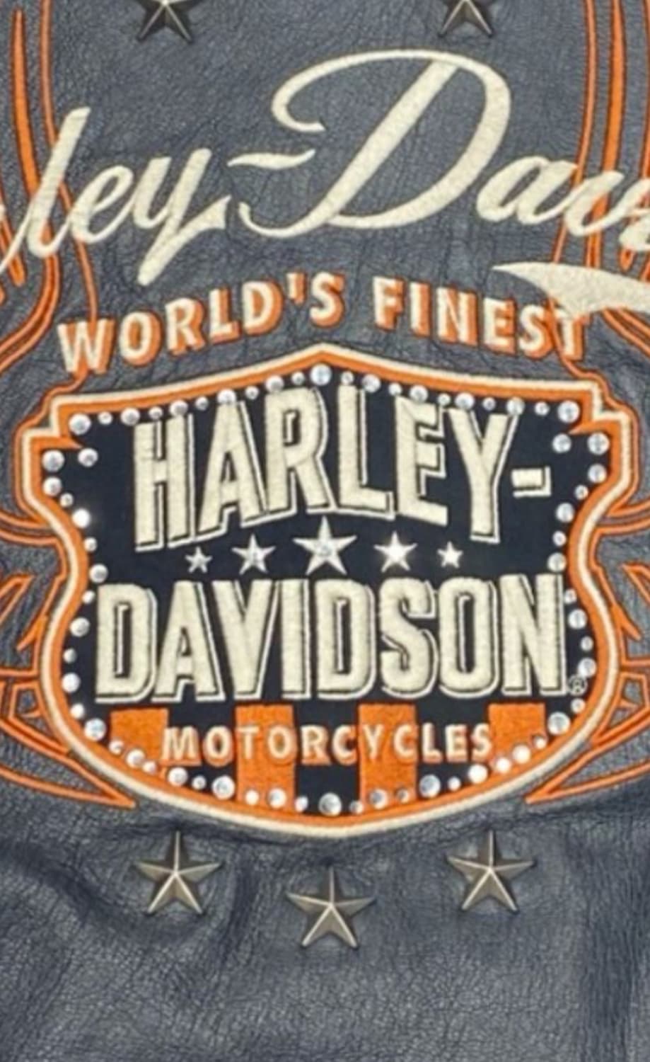 할리데이비슨 핸드커프스후드 후리스안감 고트스킨 바이커자켓 상품이미지5