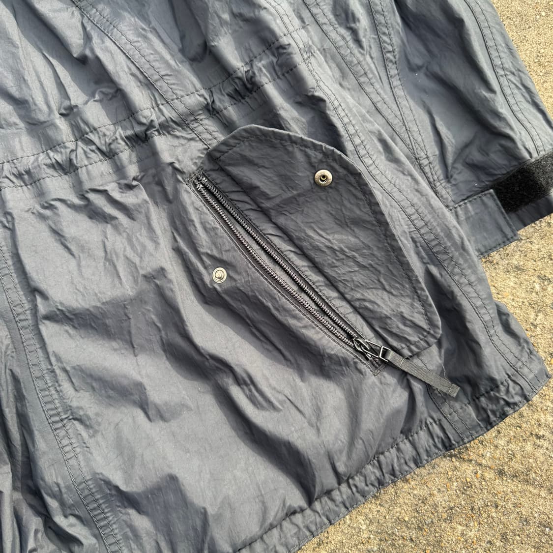 [XL] 03 ISSEY MIYAKE MEN 나일론 후드 코트 자켓 상품이미지8