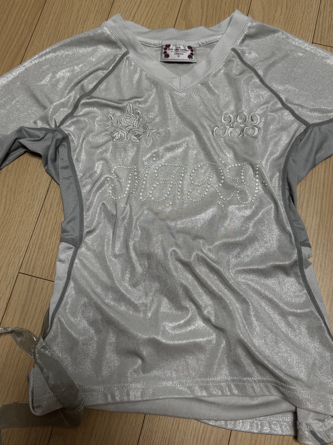 스컬프터 메리 사커 저지 티셔츠 펄 화이트 상품이미지1