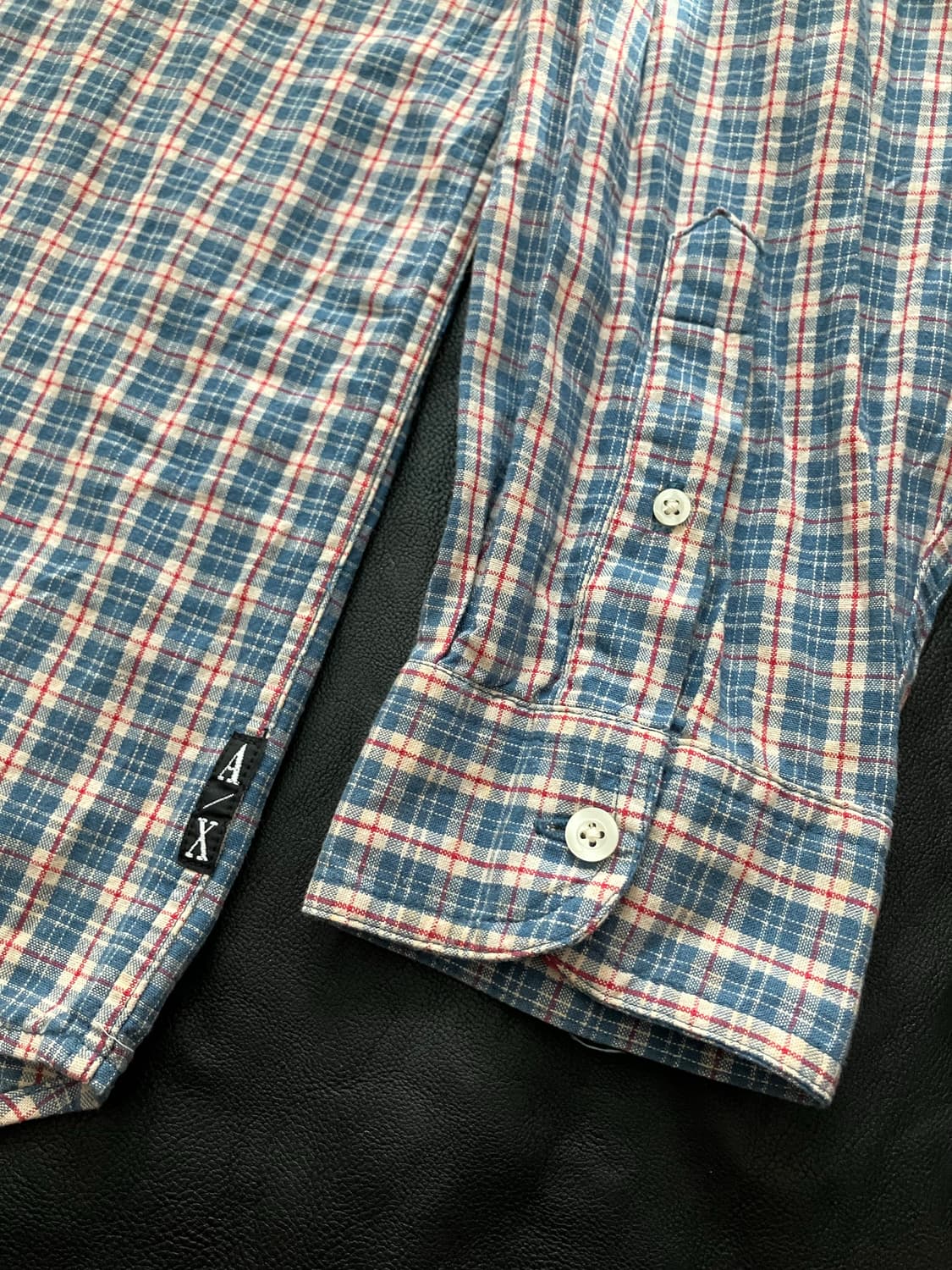 00s 조르지오 아르마니 EXCHANGE 타탄 체크 셔츠 상품이미지6