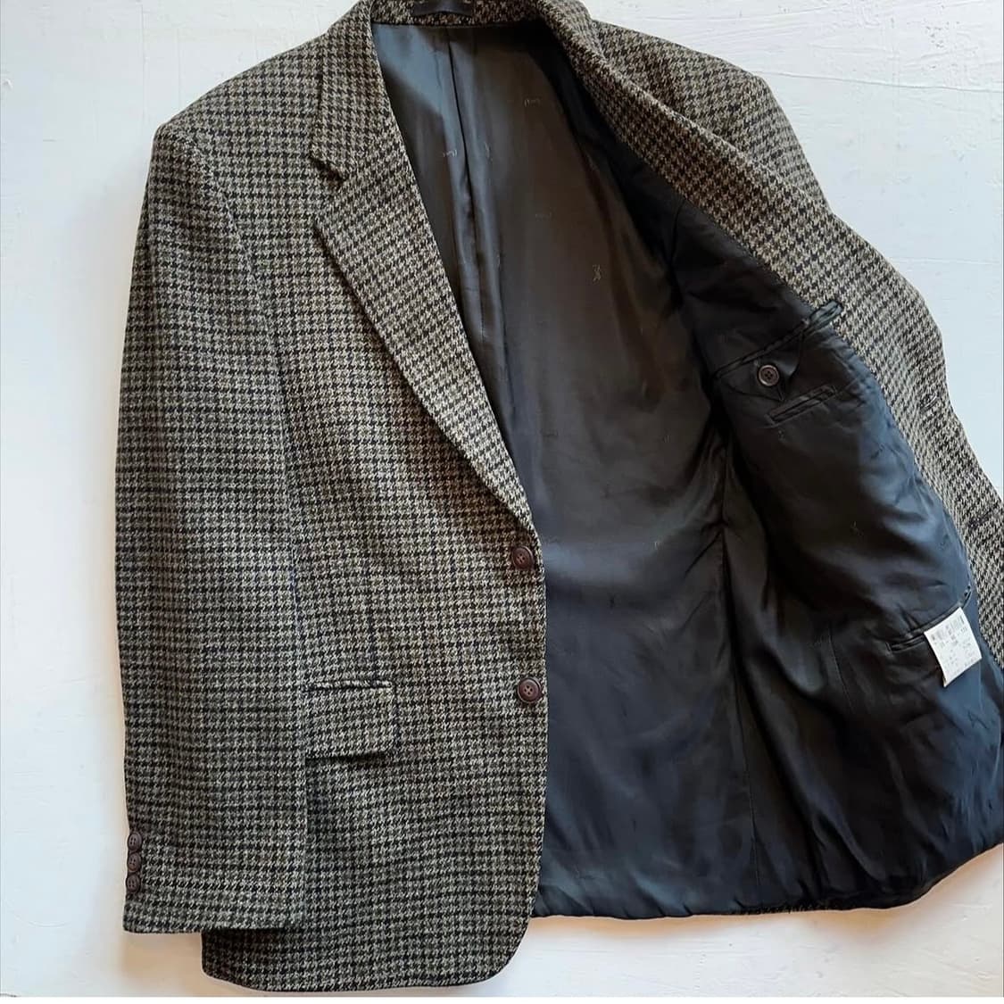 입생로랑 하운드투스 체크 캐시미어 울 블레이저 상품이미지5