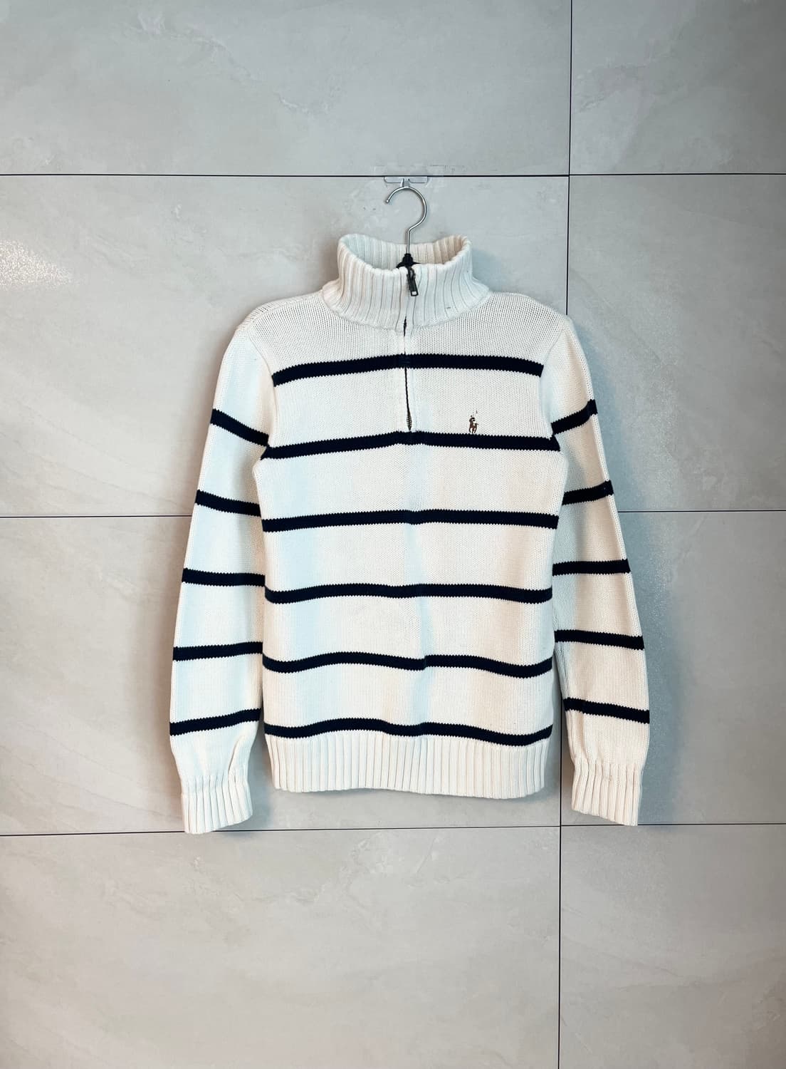 폴로 랄프로렌 포니 스트라이프 하프집업 니트 [L]  상품이미지2
