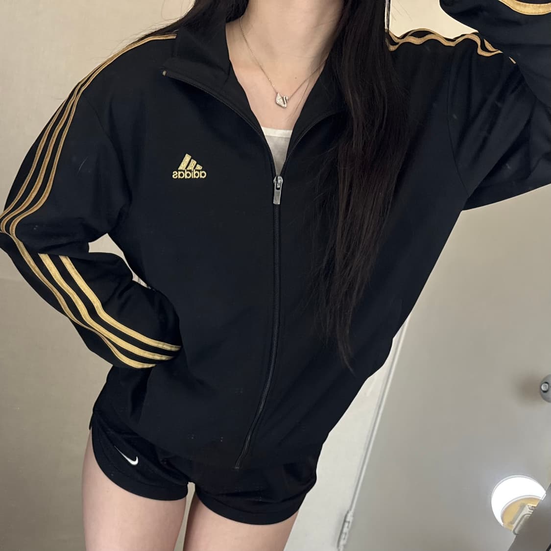 아디다스 골검 삼선 큐빅 트랙탑져지 🖤💛 상품이미지1