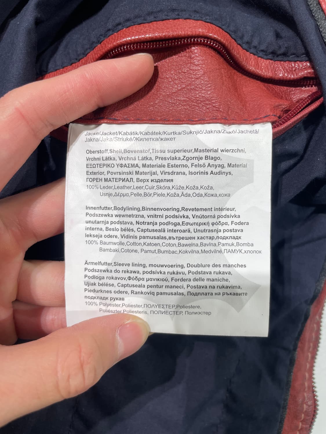 gipsy 레디쉬 브라운 체스트 포켓 레더 자켓 상품이미지8