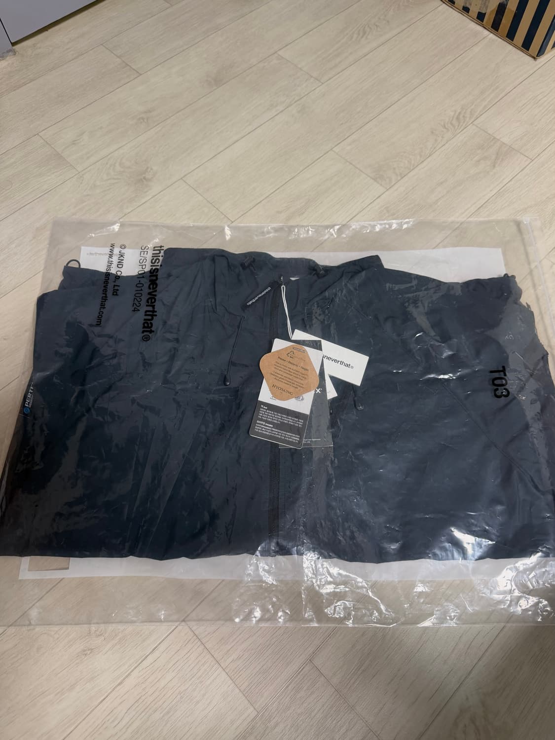 [L] 디스이즈네버댓 퍼텍스 QA 윈드브레이커 워시드 블랙 상품이미지7