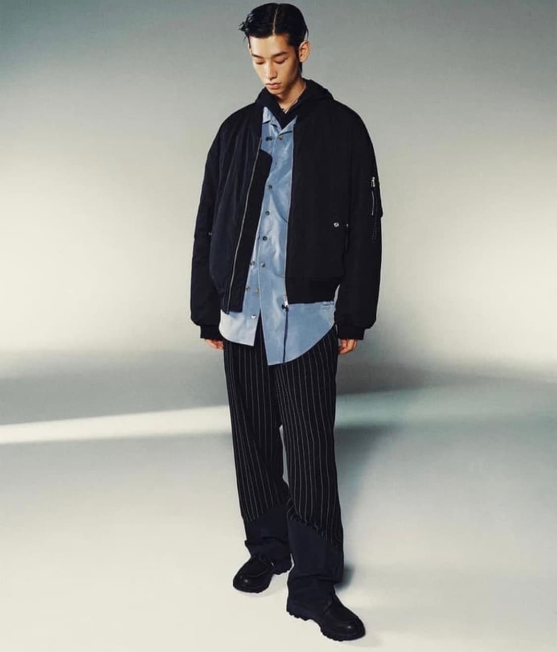 seen shaped wide trouser stripe 상품이미지2
