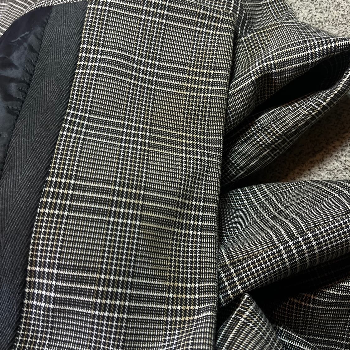 지오송지오 글렌체크 맥코트 상품이미지10