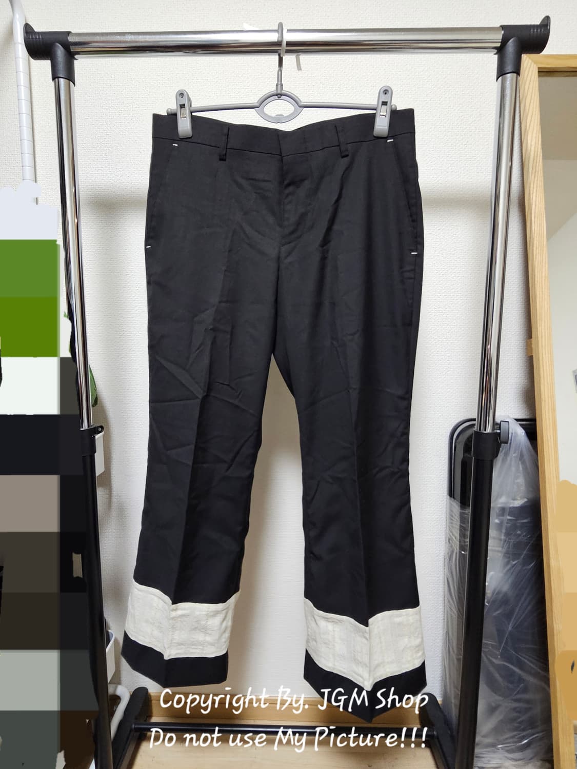 루이르 레이스 블럭 슬랙스 팬츠  / M <택포> 상품이미지2