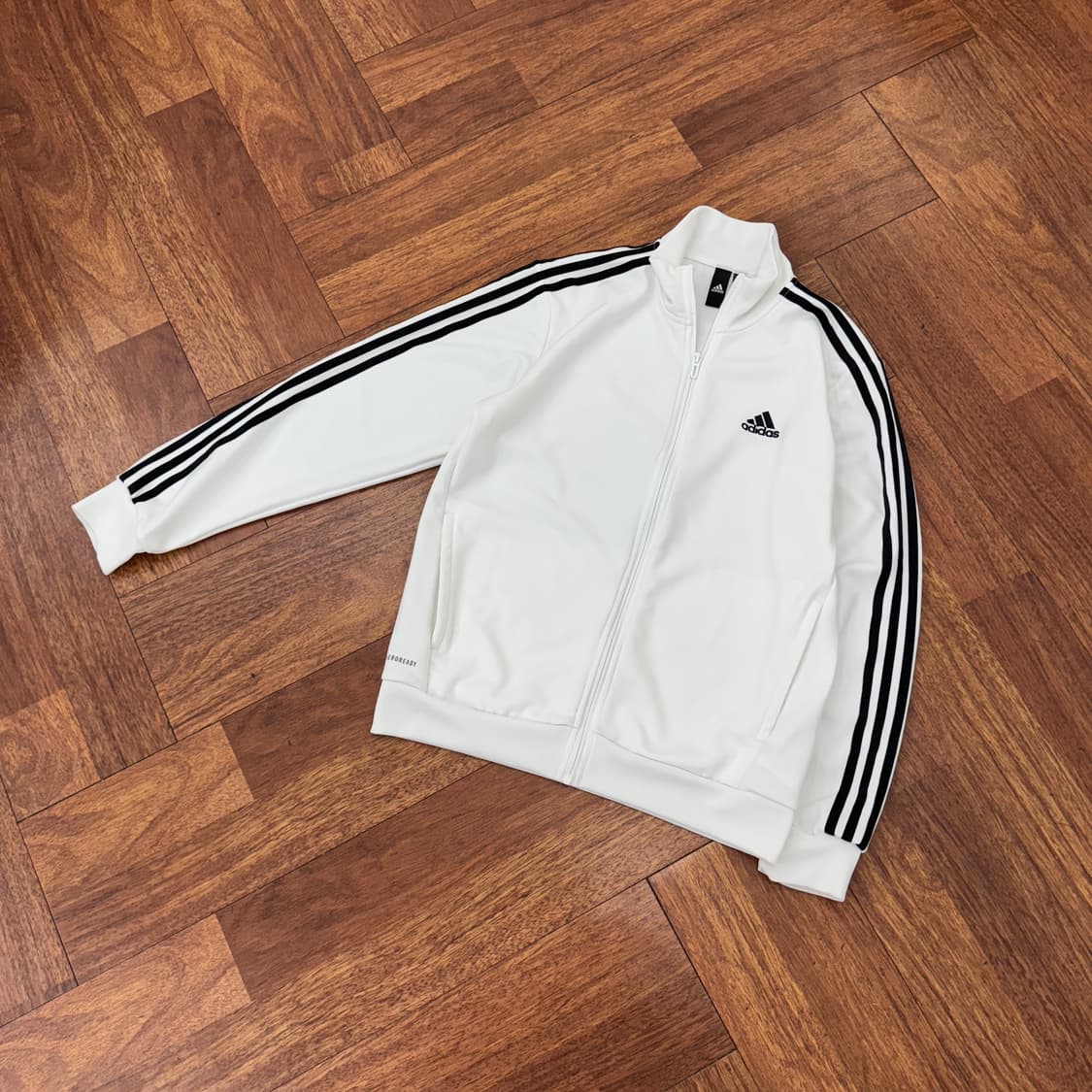 M 아디다스 화이트 트레이닝 트랙탑 져지  상품이미지2