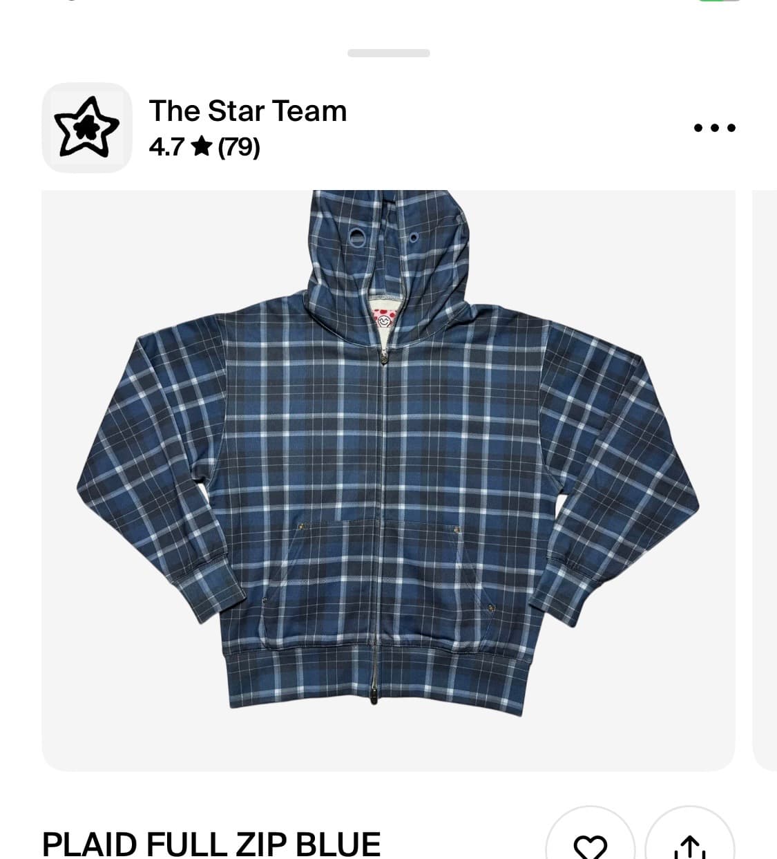 스타팀 후드집업 S 상품이미지1