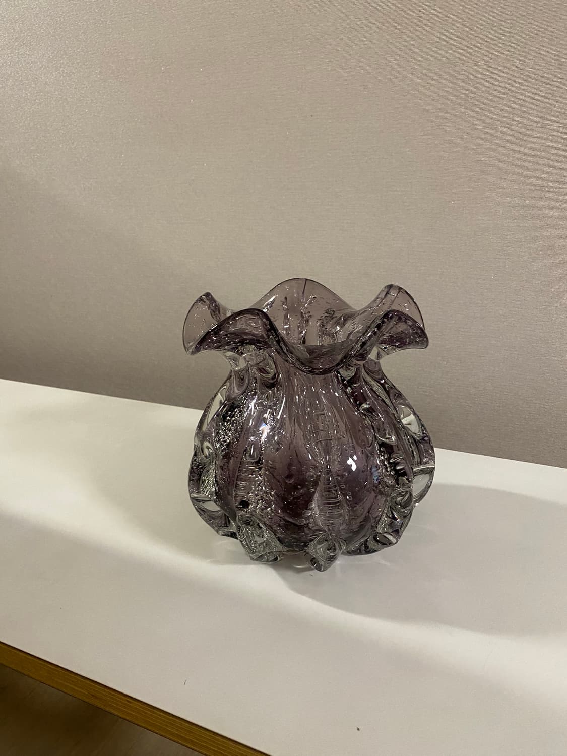 퍼플 빈티지 유리공예 핸드메이드 화병 상품이미지5