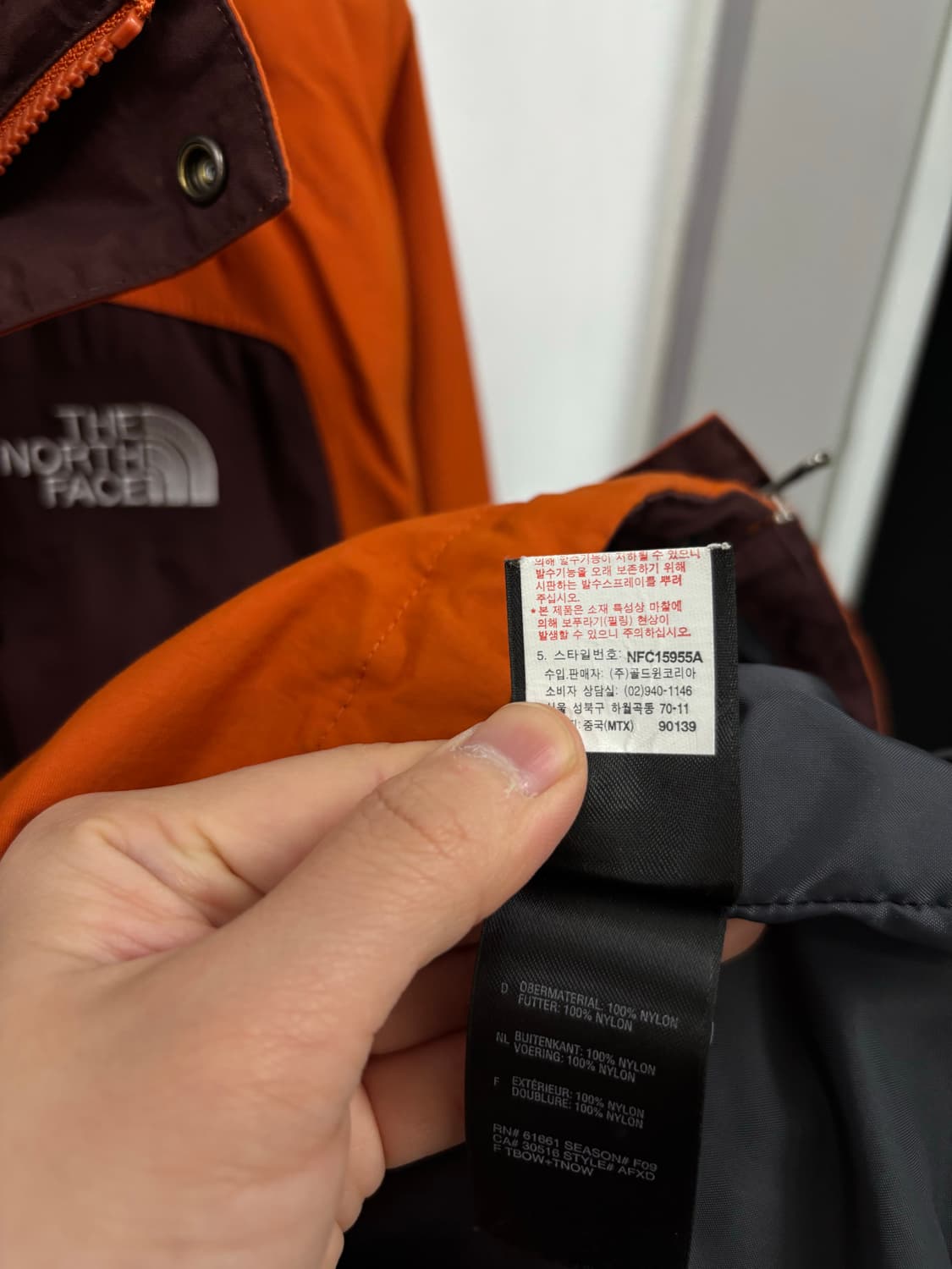 노스페이스 후드탈착 바람막이   상품이미지7