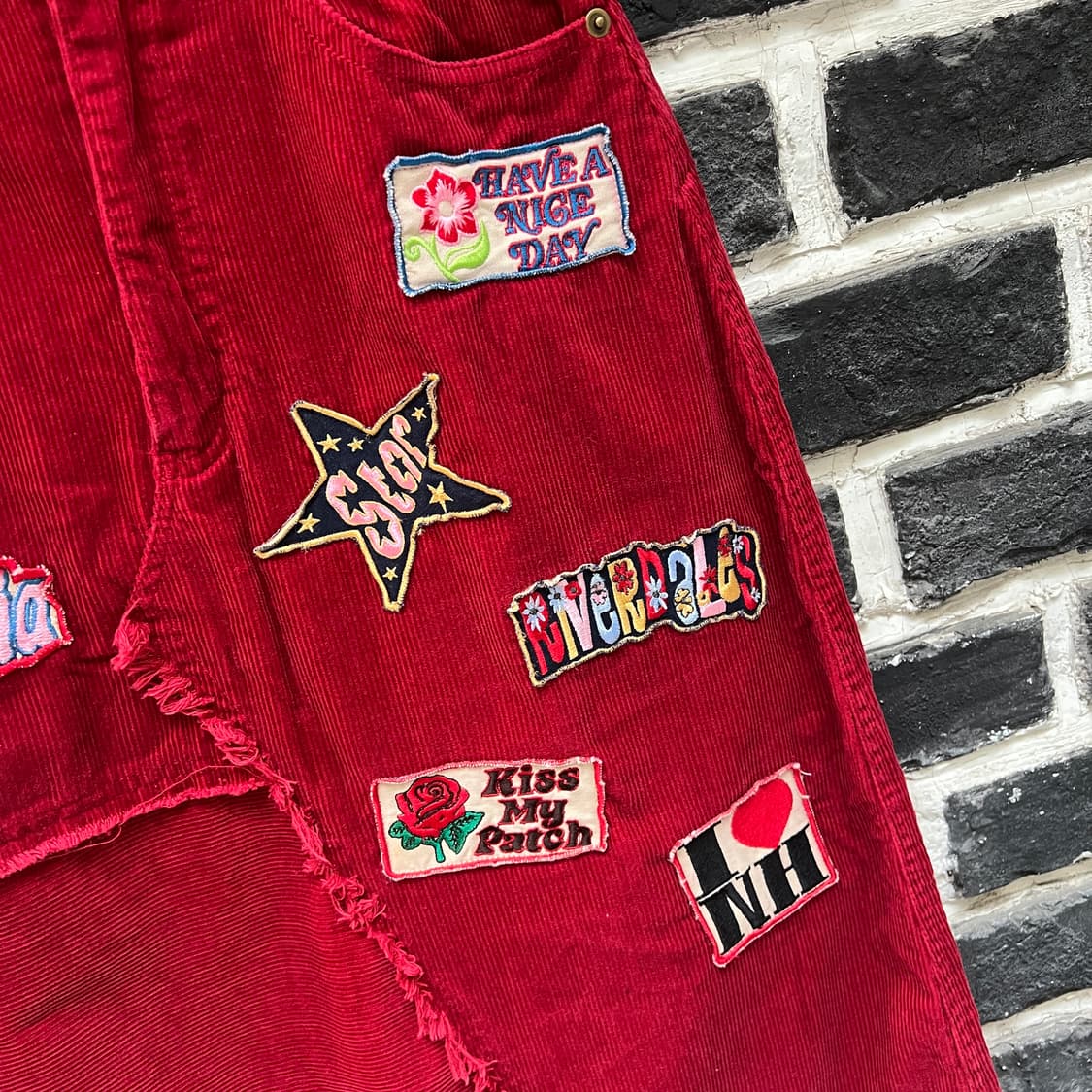 코듀로이 패치 스커트 상품이미지3