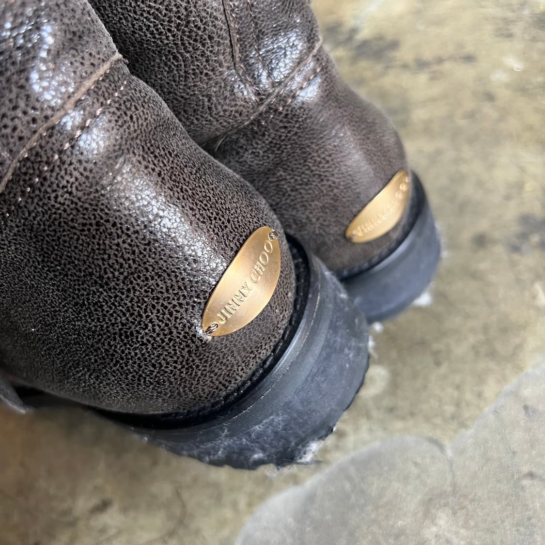 지미츄 글리터 안감 퍼 엔지니어 부츠 상품이미지8