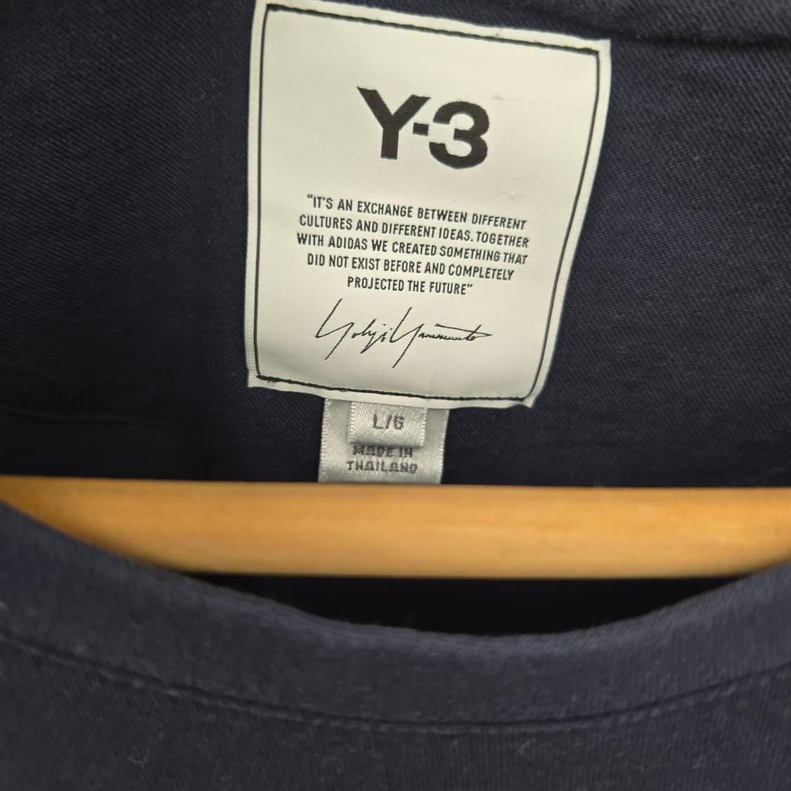 Y-3 클래식 백 로고 반팔 티셔츠 (네이비) 상품이미지5
