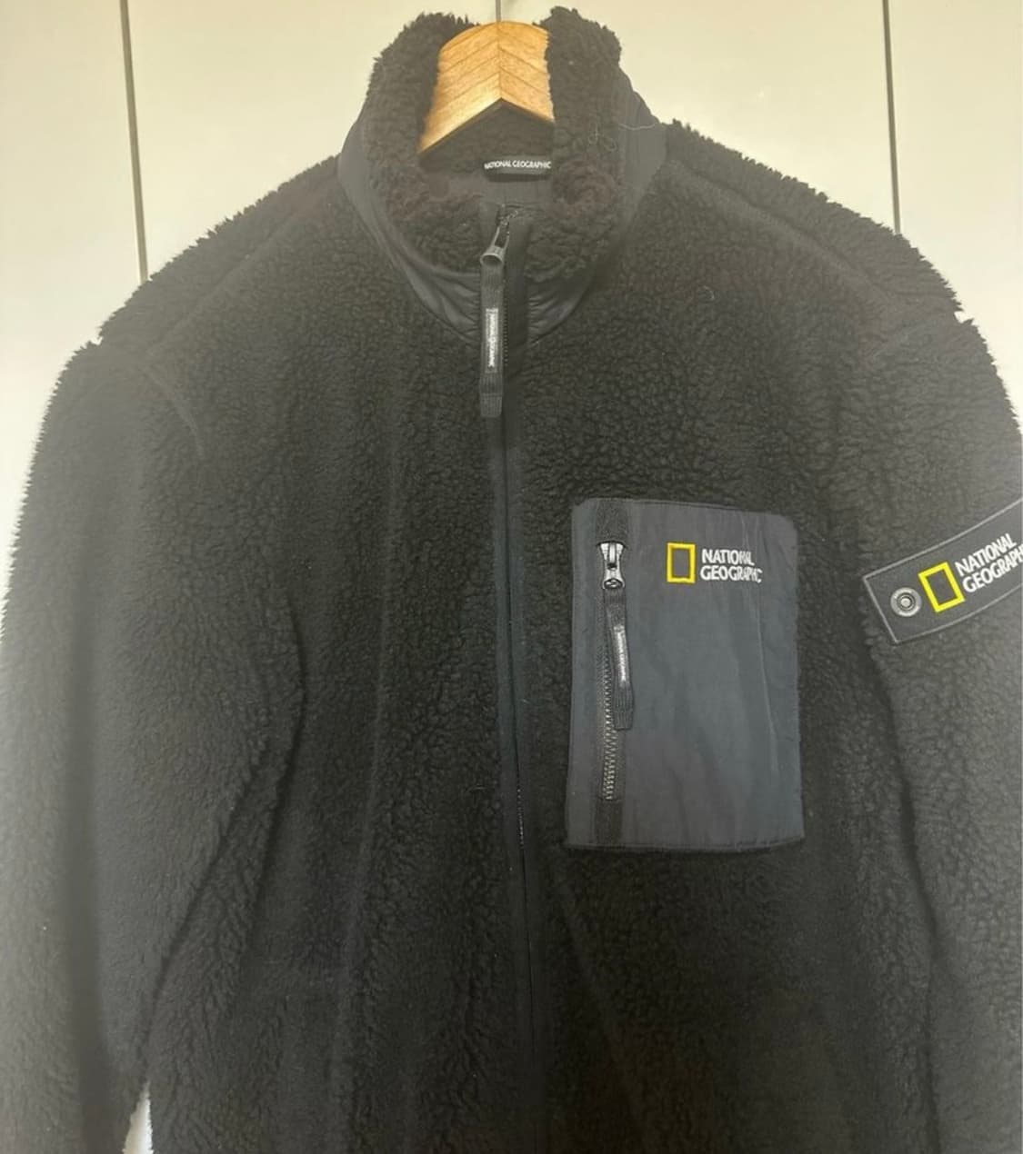 내셔널지오그래픽 뽀글이 롱 누빔후리스남여공용 상품이미지4