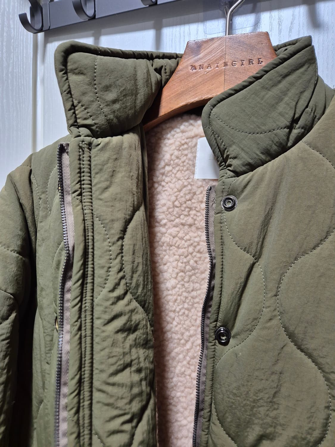 빈티지 카키색 퀼팅 점퍼. 새상품 상품이미지6