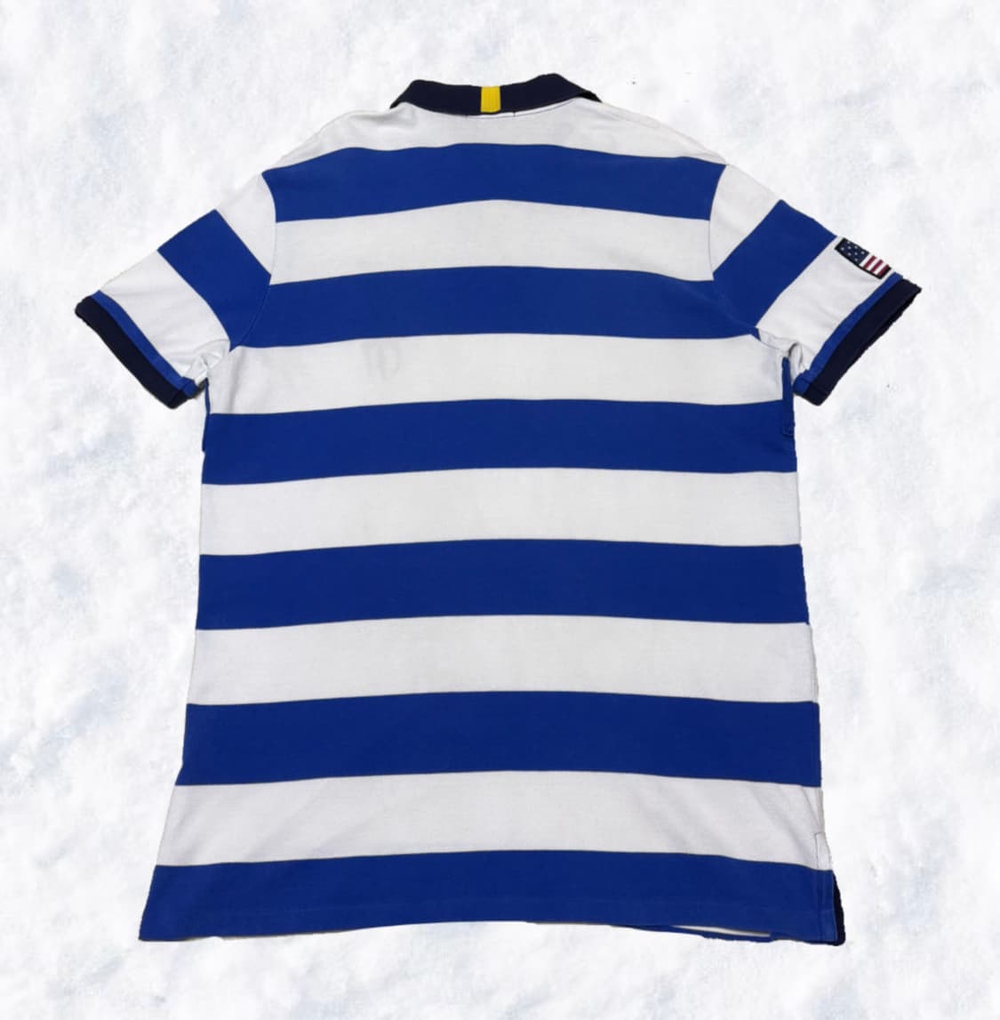 폴로 랄프로렌 스트라이프 성조기 카라 반팔 상품이미지2