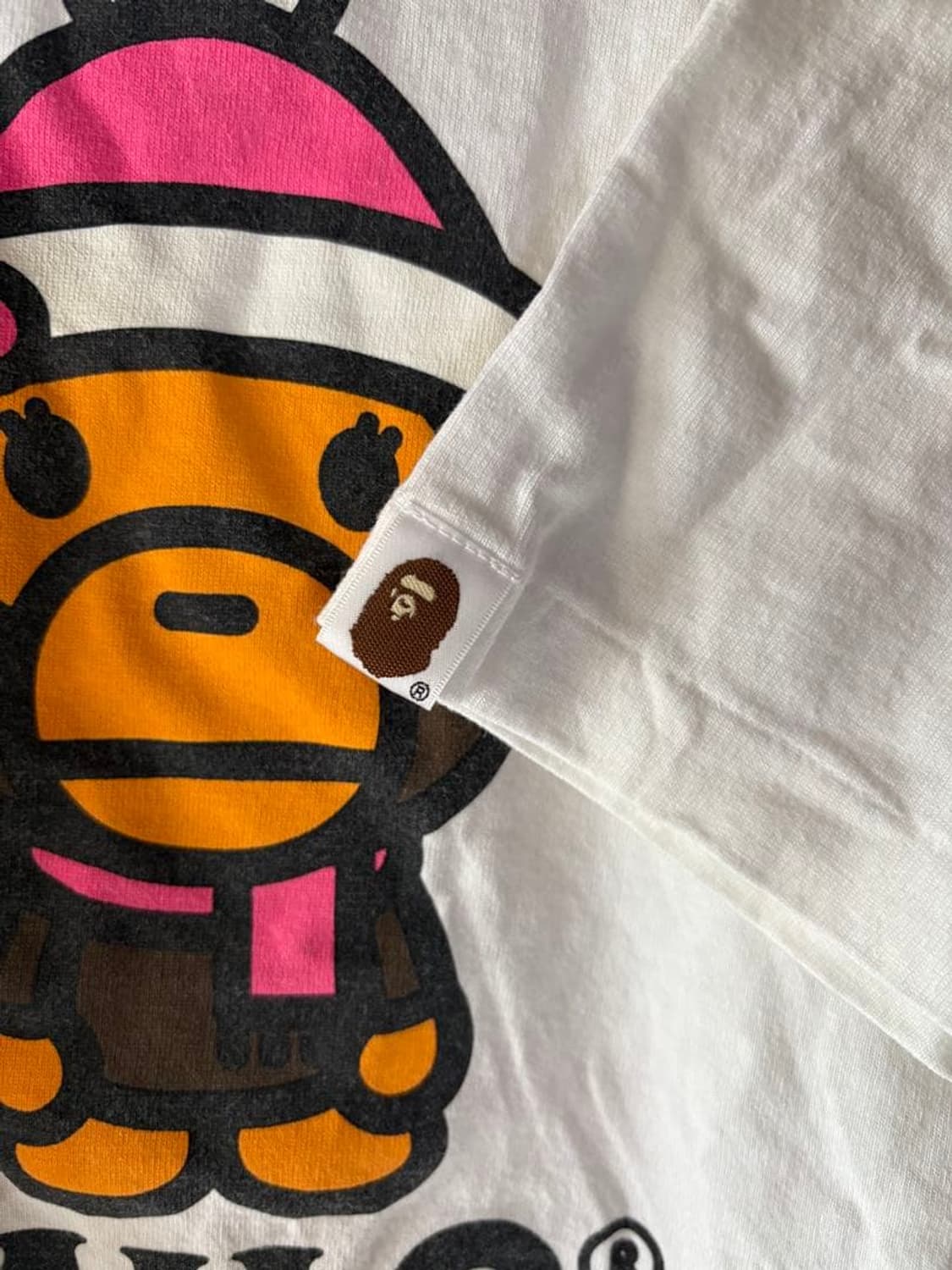 베이프 베이비 마일로 & 리사 윈터 티셔츠 화이트 상품이미지3