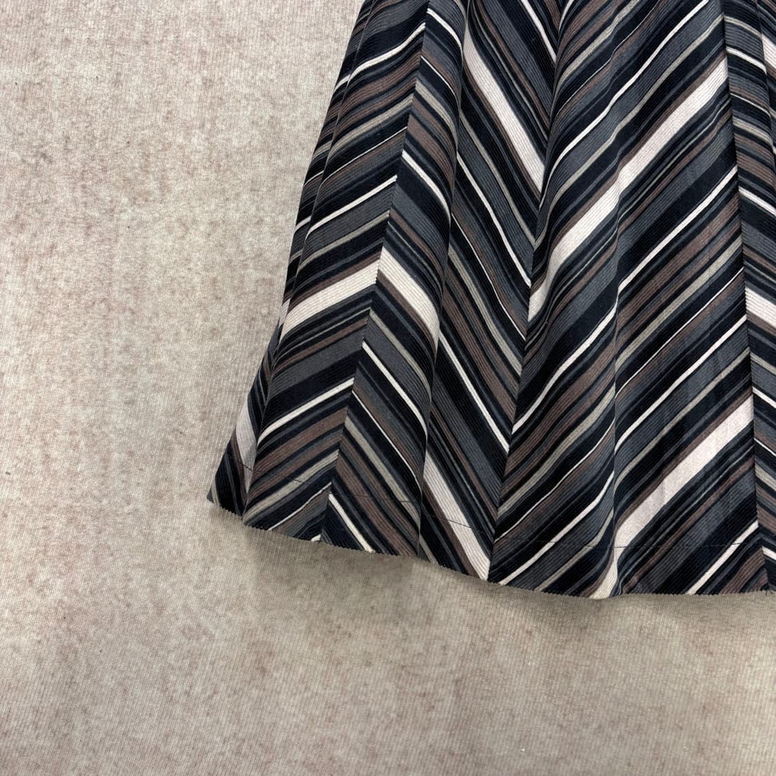 코듀로이 히피 그런지 스트라이프 스커트 (JPN) 상품이미지3