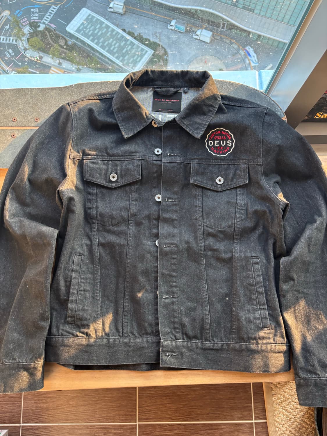 데우스 흑청 데님 자켓  상품이미지1