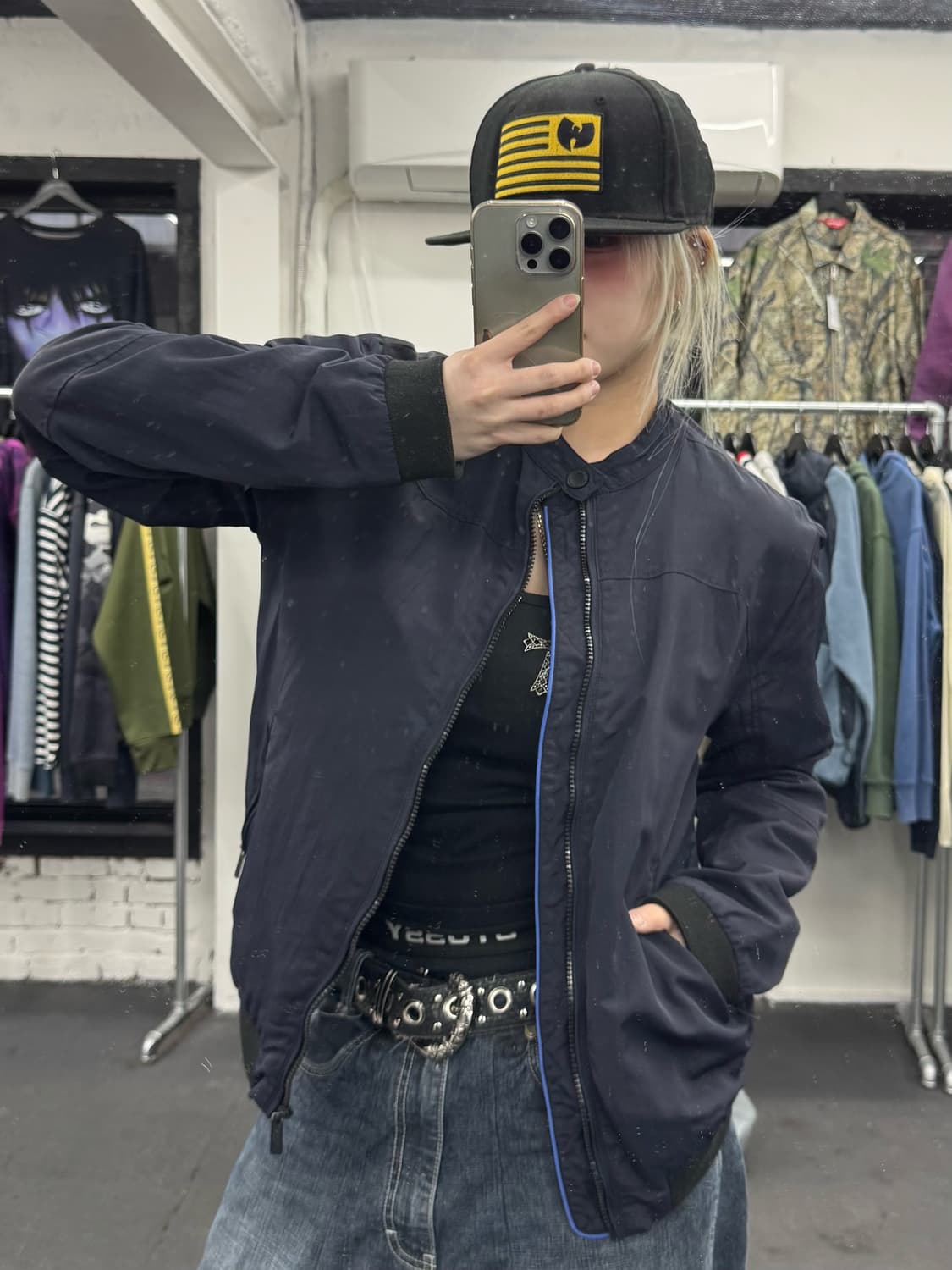 캘빈 클라인 사이드로고 블루종 상품이미지5