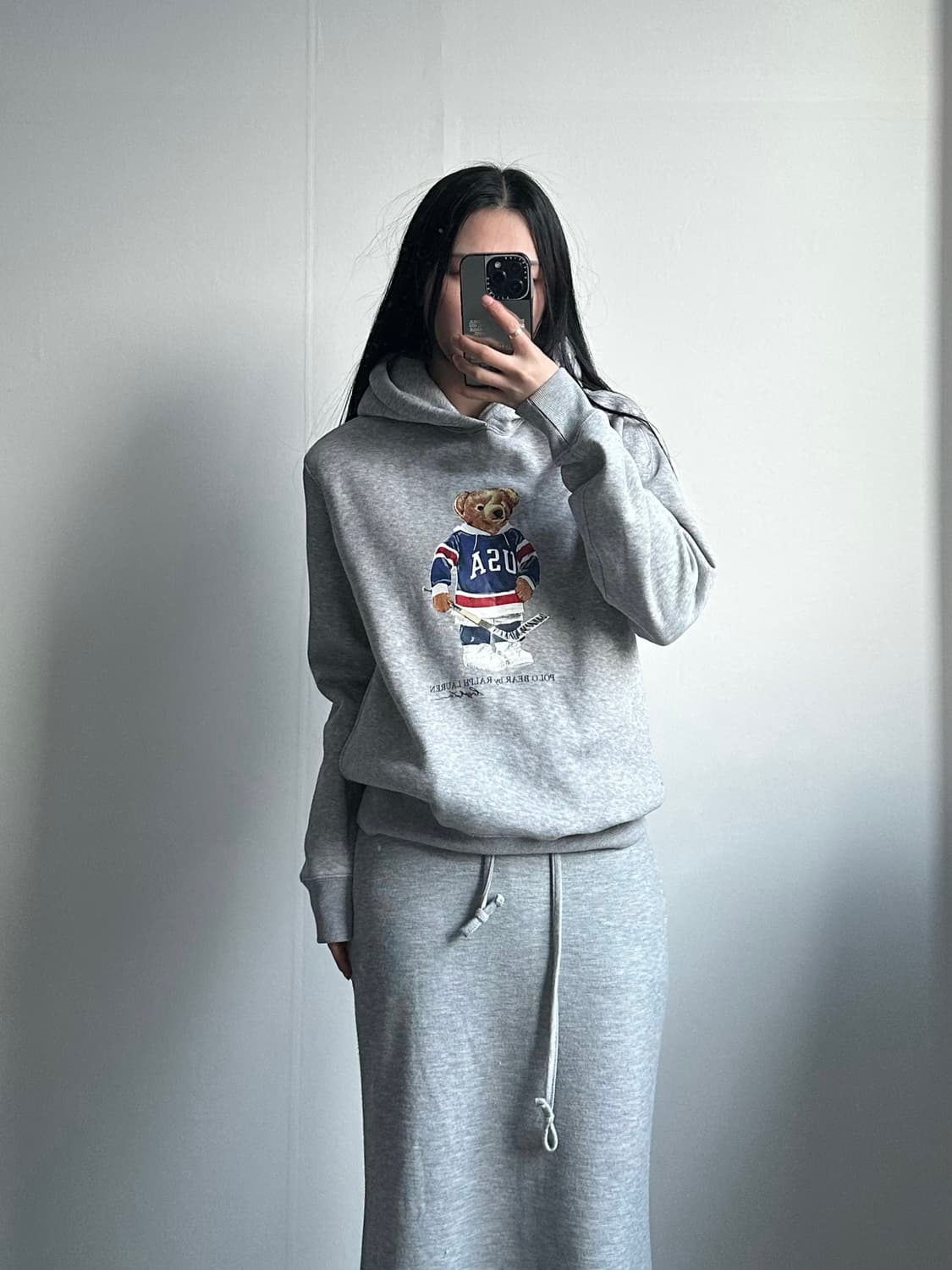 폴로 랄프로렌 신형 하키베어 그레이 후드티 상품이미지1