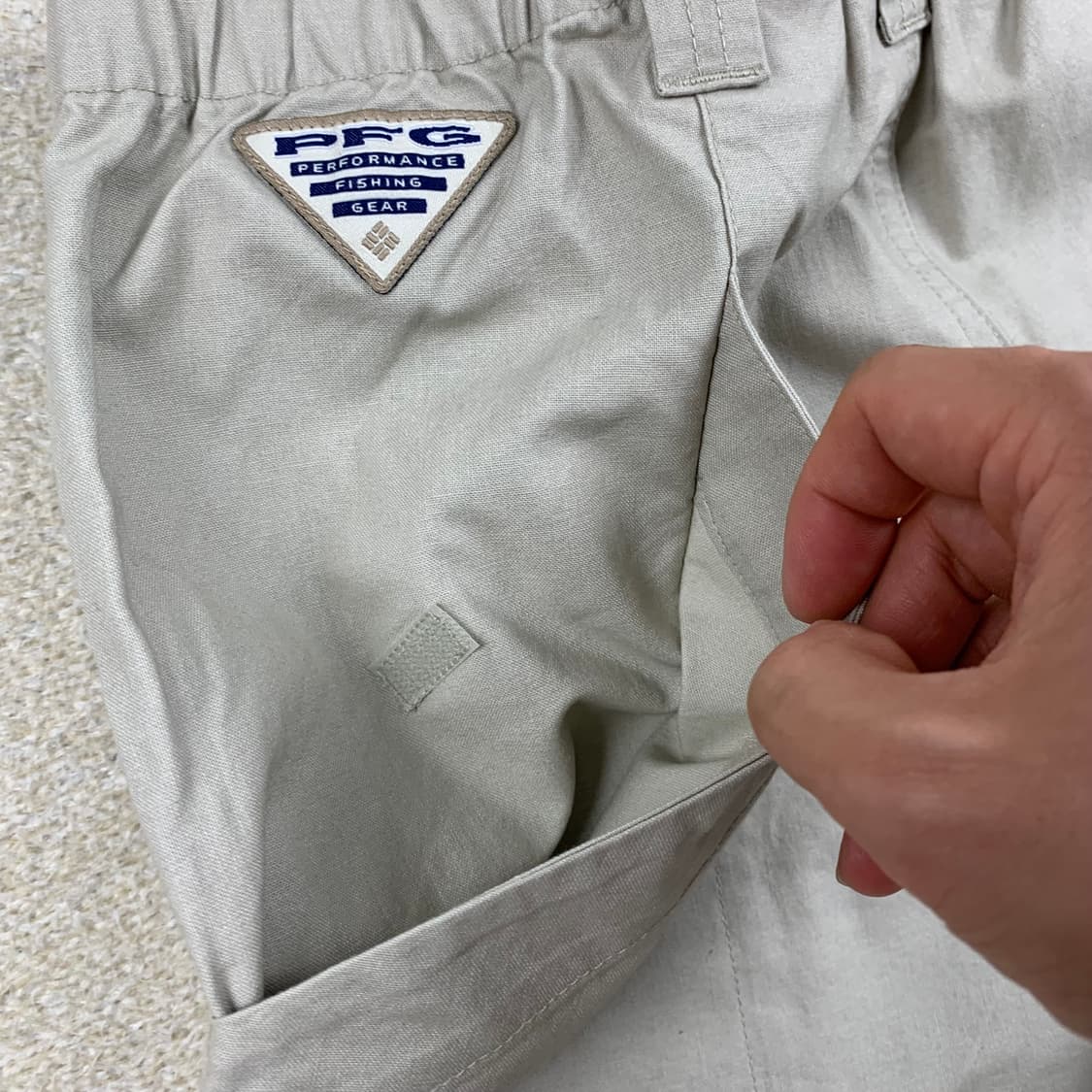컬럼비아 PFG 유틸리티 포켓 밴딩 쇼츠 베이지 상품이미지5