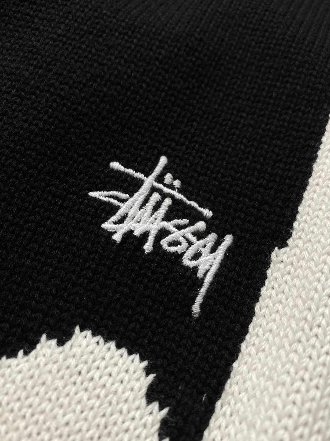 [M] Stussy 스투시 피스 크라운 빅 로고 니트 상품이미지3