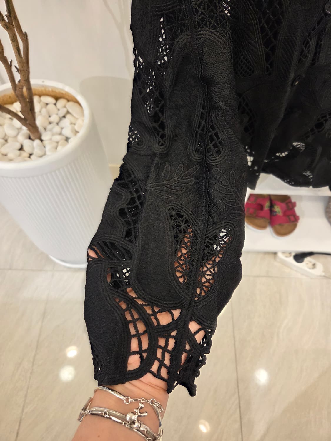 블랙 레이스 가디건 상품이미지3