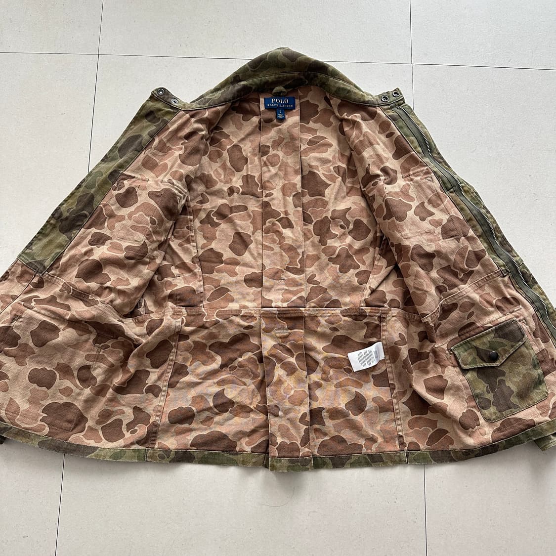 폴로랄프로렌 빈티지워싱 덕카모 파라트루퍼 벨티드자켓 상품이미지8