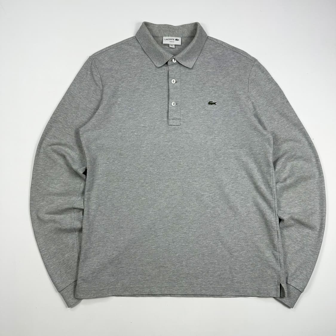 라코스테 크록 그레이 카라 긴팔티셔츠 (L) 상품이미지2