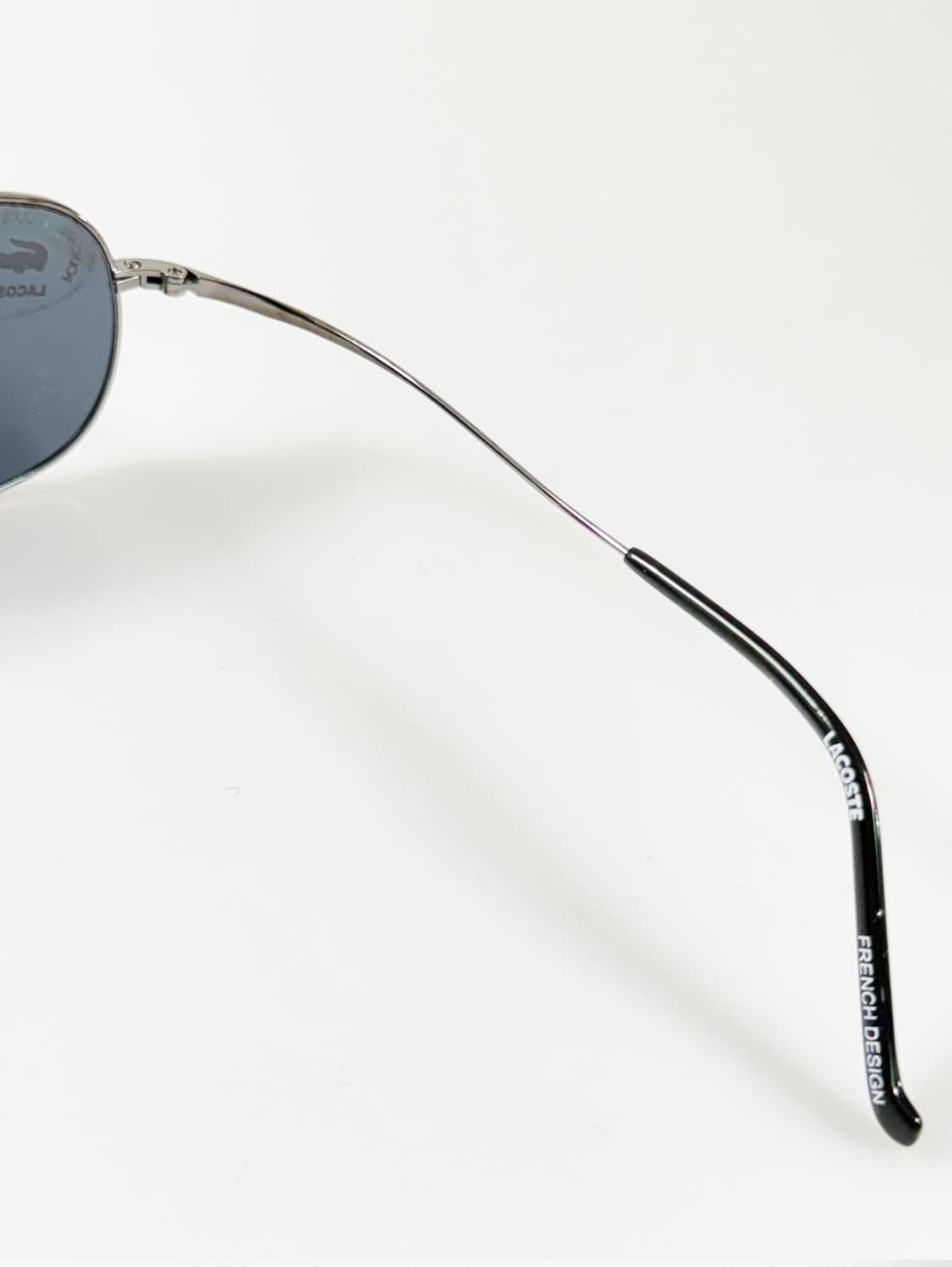 90s LACOSTE 건메탈 슬림스퀘어 빈티지 선글라스 상품이미지7