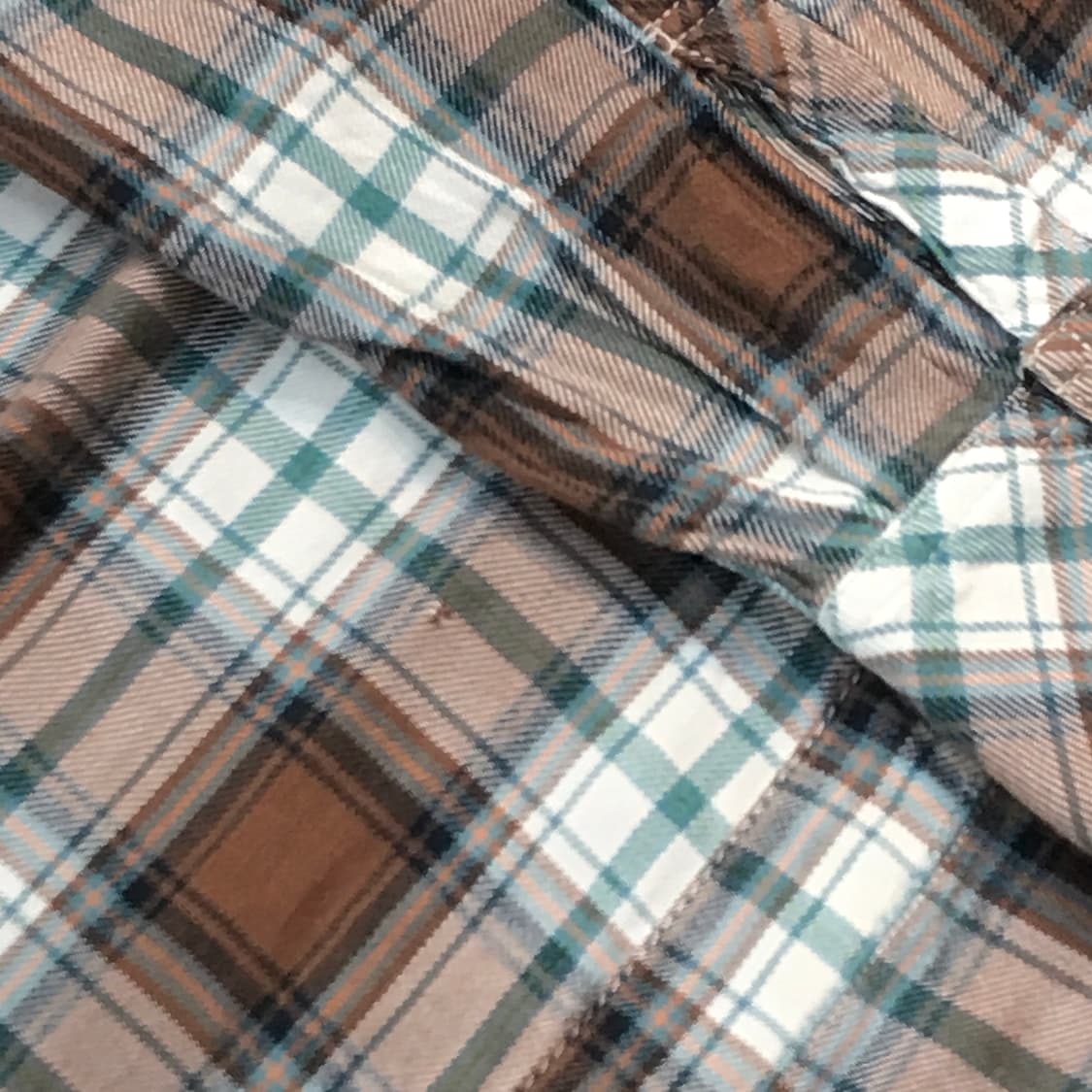 리바이스 투포켓 브라운 마드라스 체크 코튼 웨스턴 셔츠 여성 55 66 상품이미지4