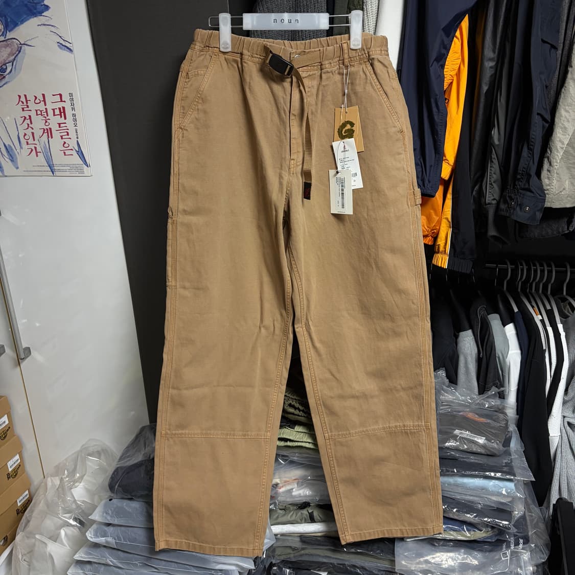 새상품(L)그라미치 캔버스 워크 팬츠 샌드 상품이미지1
