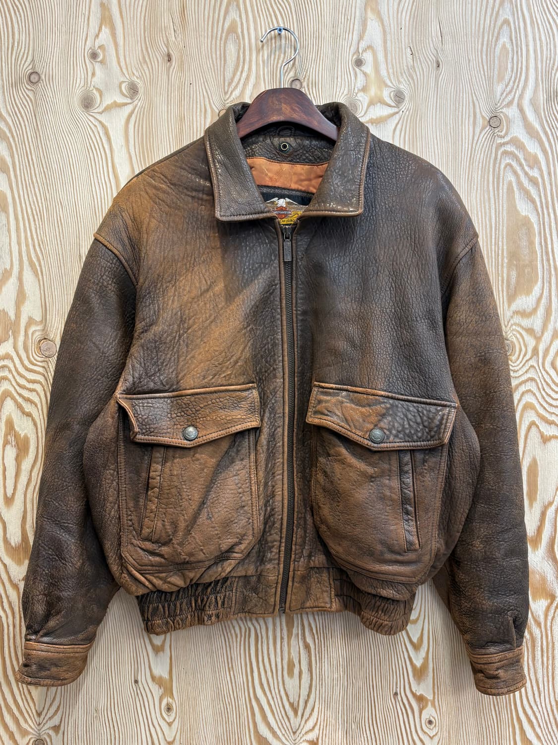 할리 데이비슨 양가죽 봄버 자켓 상품이미지1