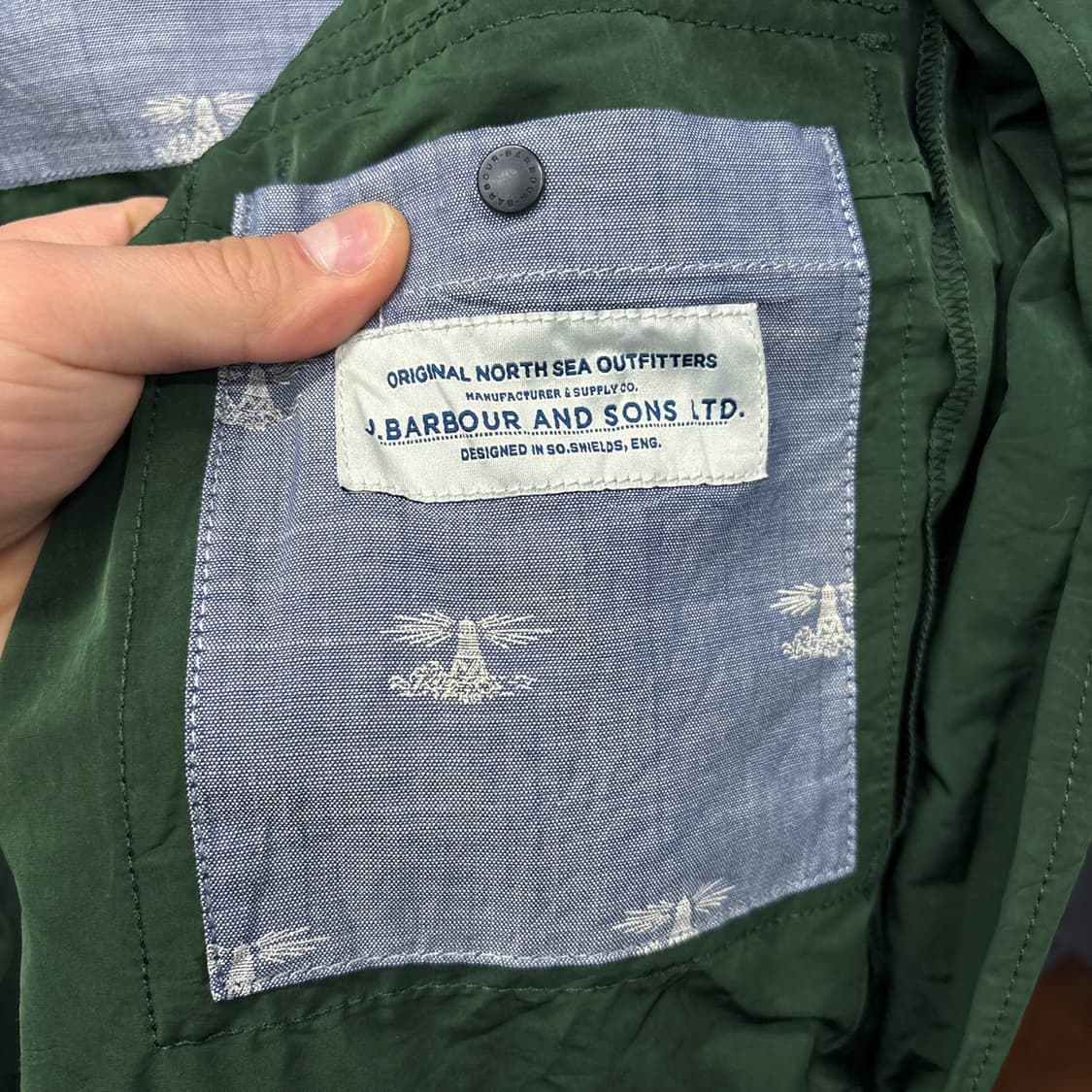 바버 밀리터리 모티브 M-65 레인파카 필드자켓 N1148 상품이미지7