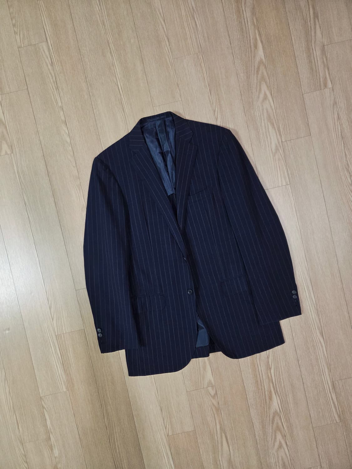 인터네셔널 갤러리 빔즈 네이비 스트라이프 블레이져 상품이미지3