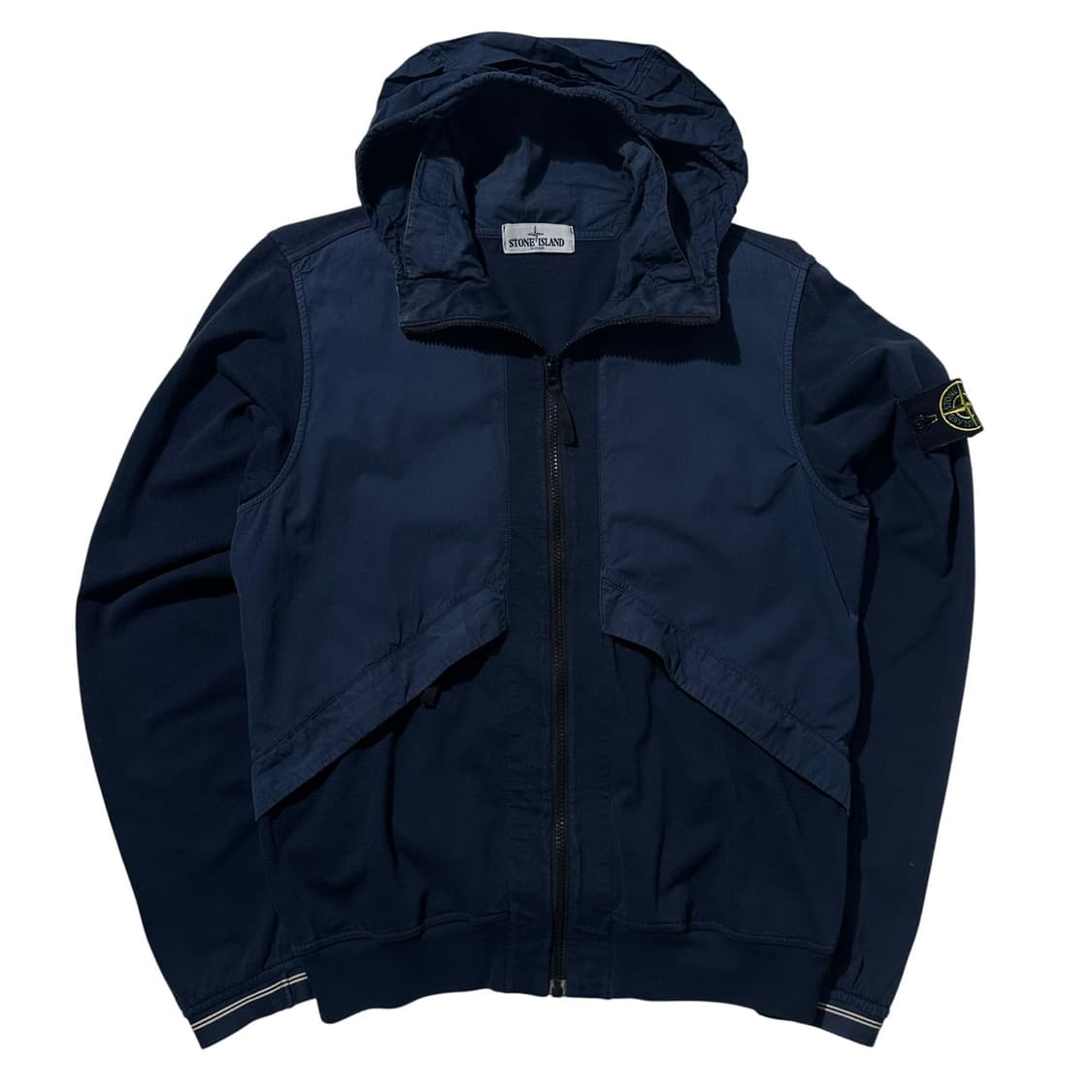 (매장판) 스톤아일랜드 사이드 로고 와펜 후드 자켓 상품이미지1