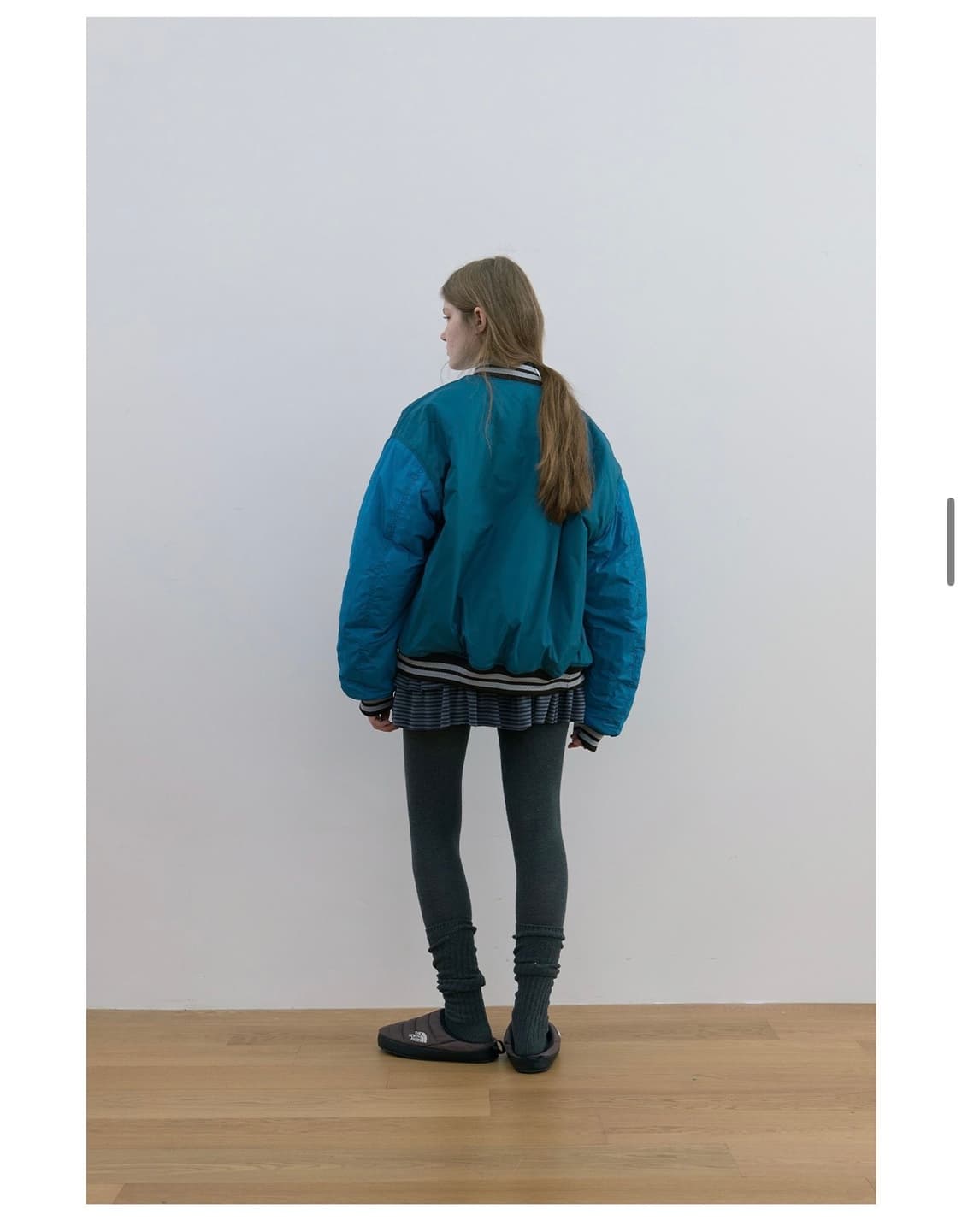 노컨텐츠 베이스볼 점퍼 그린앤블루 상품이미지6