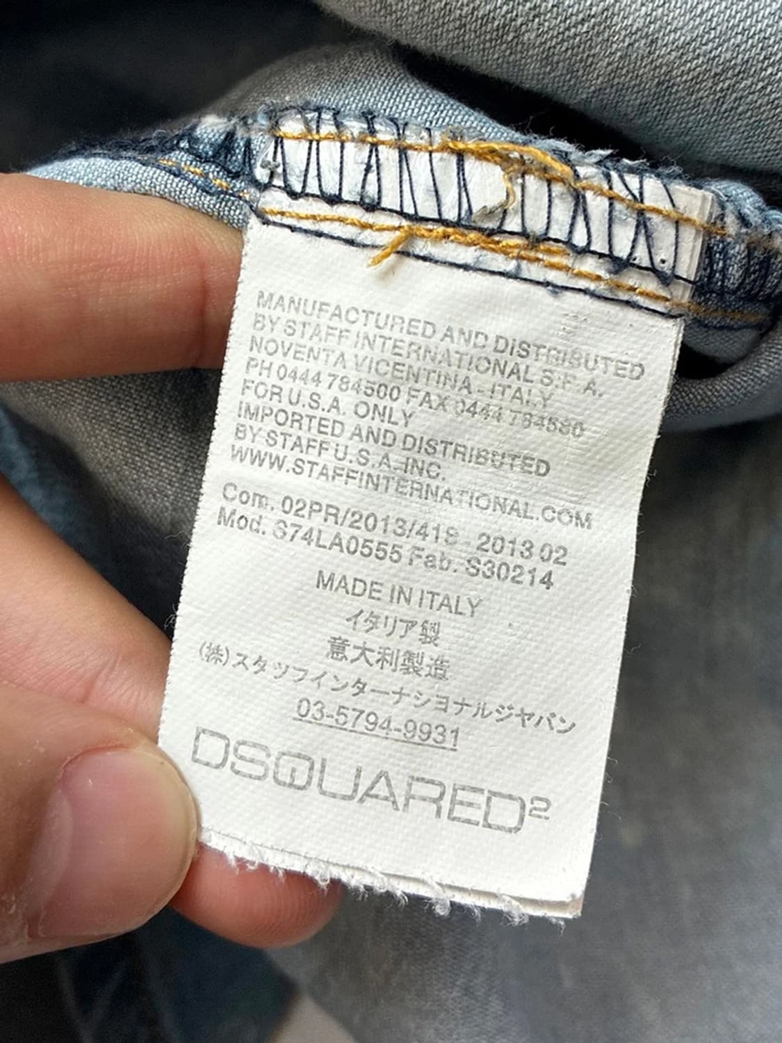 디스퀘어드2 00s 페인팅 데님 웨스턴 셔츠 PN5190 상품이미지9