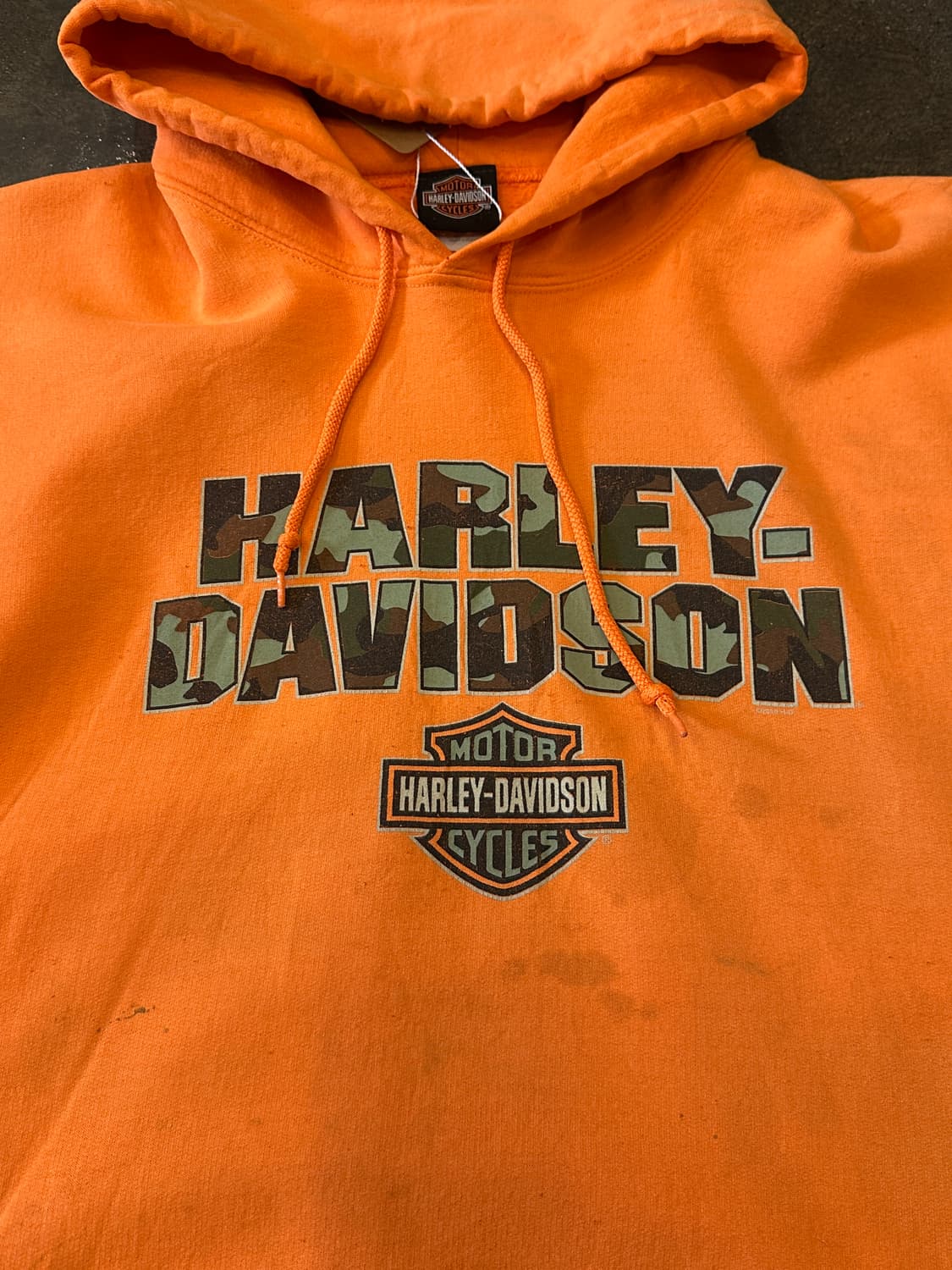 할리 데이비슨 디스트레스드 후드티 2XL 상품이미지3
