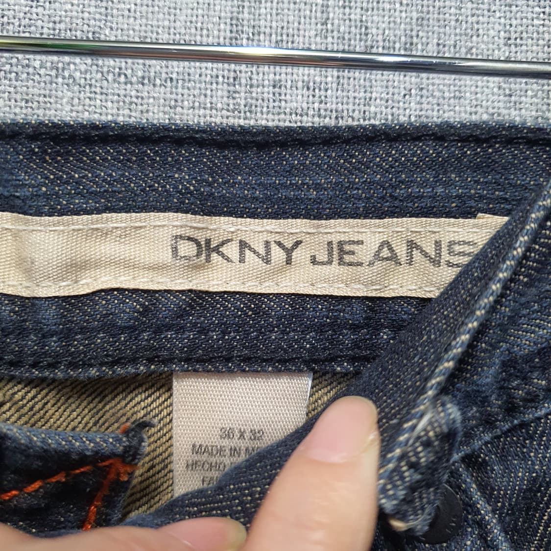 디케이앤와이 블랙 데님 청바지 팬츠  상품이미지4