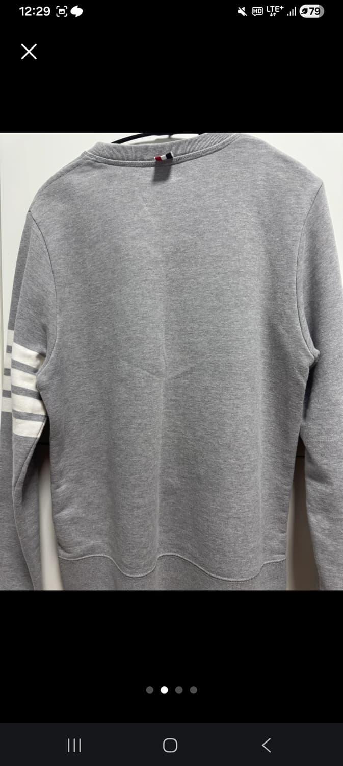 정품)톰브라운 그레이 맨투맨 2사이즈 상품이미지2