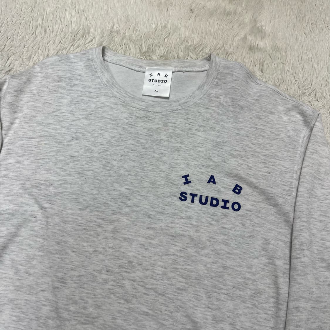 IAB Studio Melange Grey Sweatshirt (오염)  상품이미지6